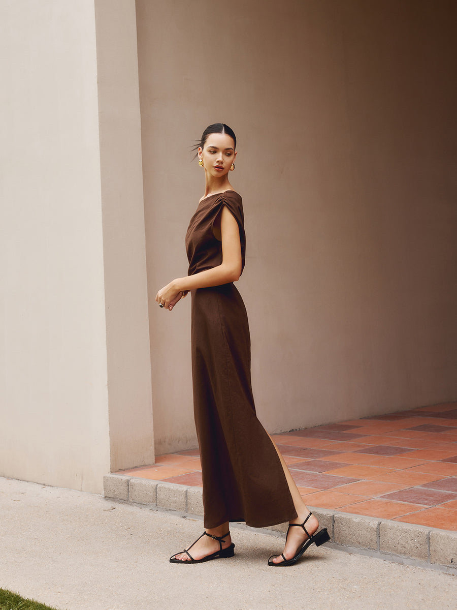 Laroche™ | Robe Slim Fit à Épaule Asymétrique