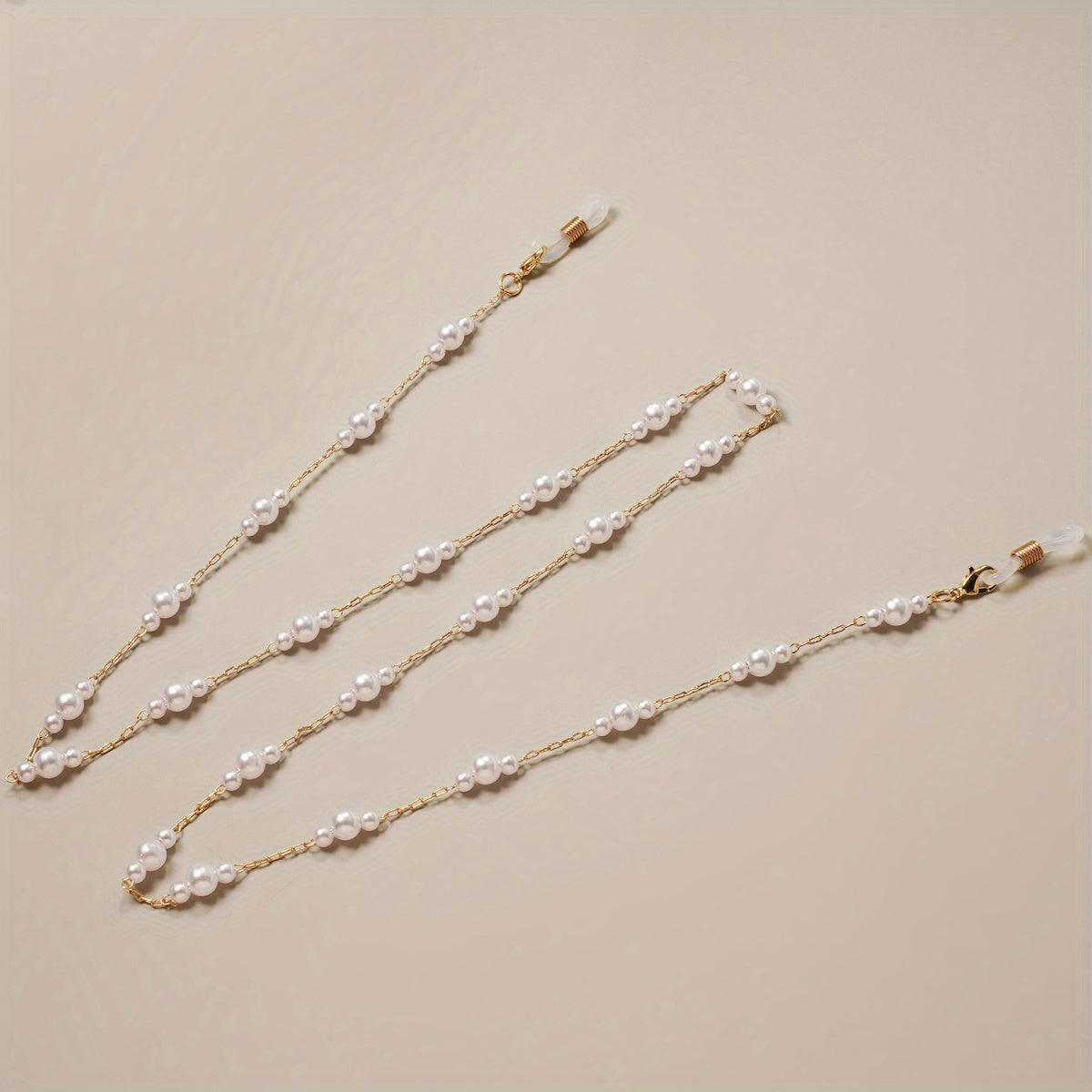 Laroche™ | Chaîne de Lunettes Dorée avec Perles – Élégante et Chic