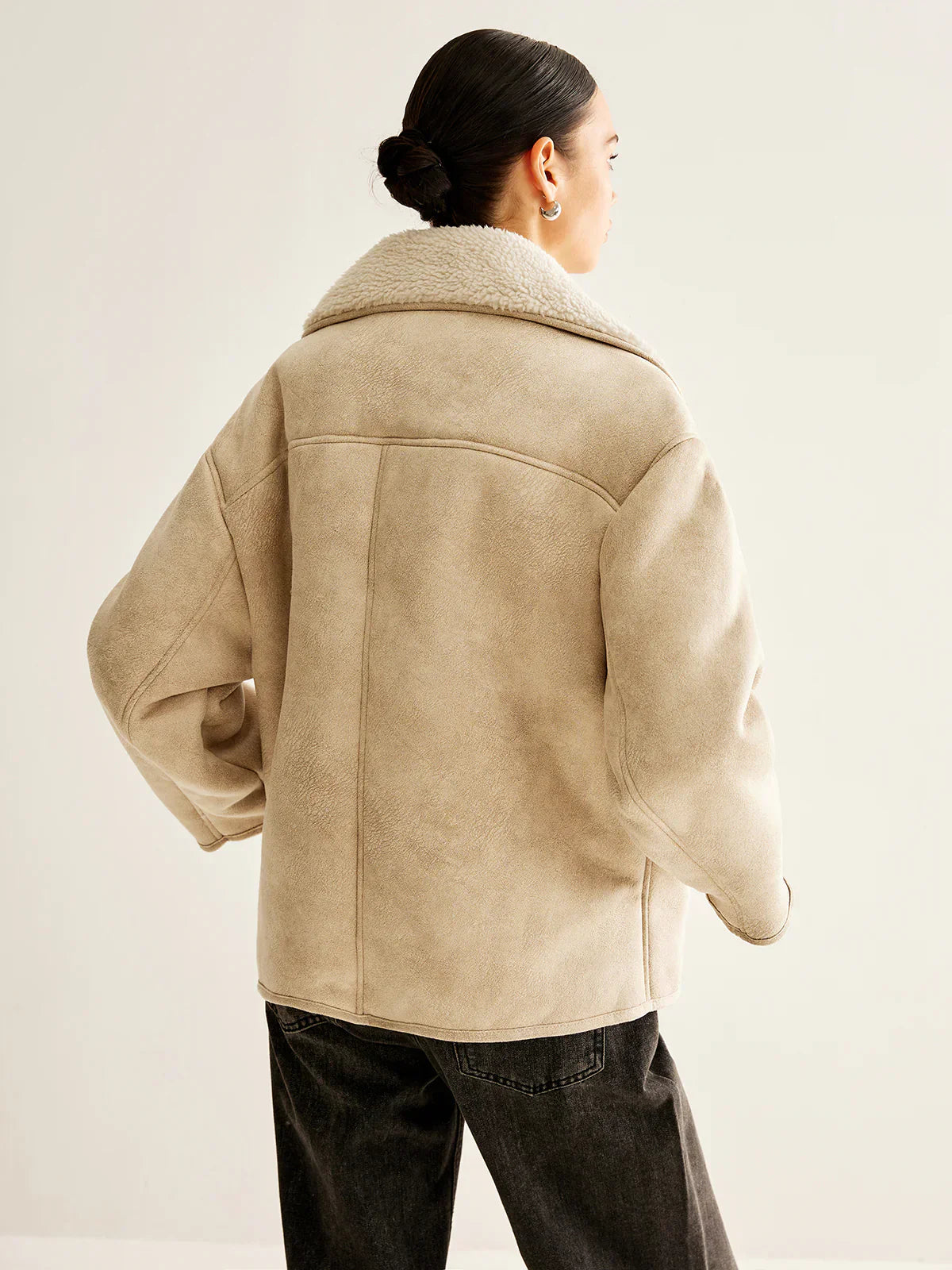 Laroche™ | Veste en polaire mélangé cachemire avec boutons