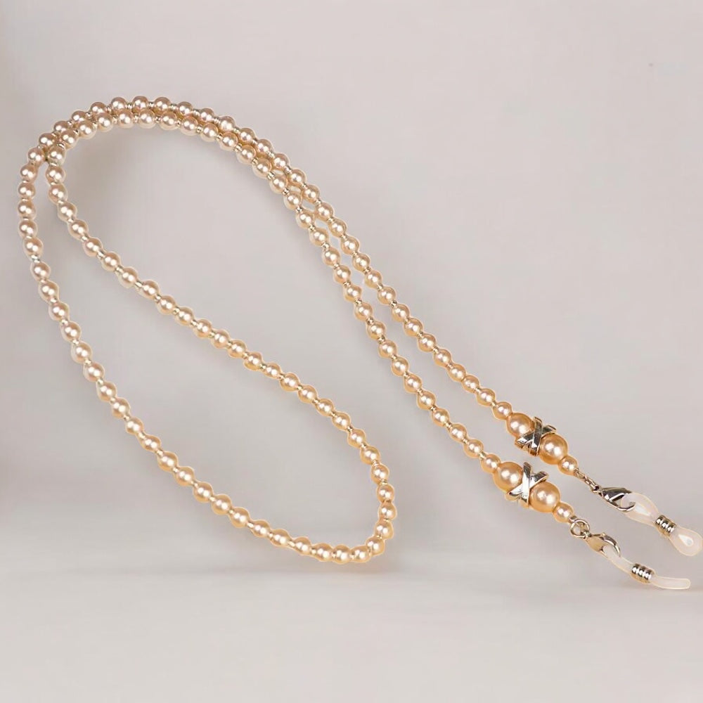 Laroche™ | Chaîne de Lunettes Dorée avec Accents de Perles