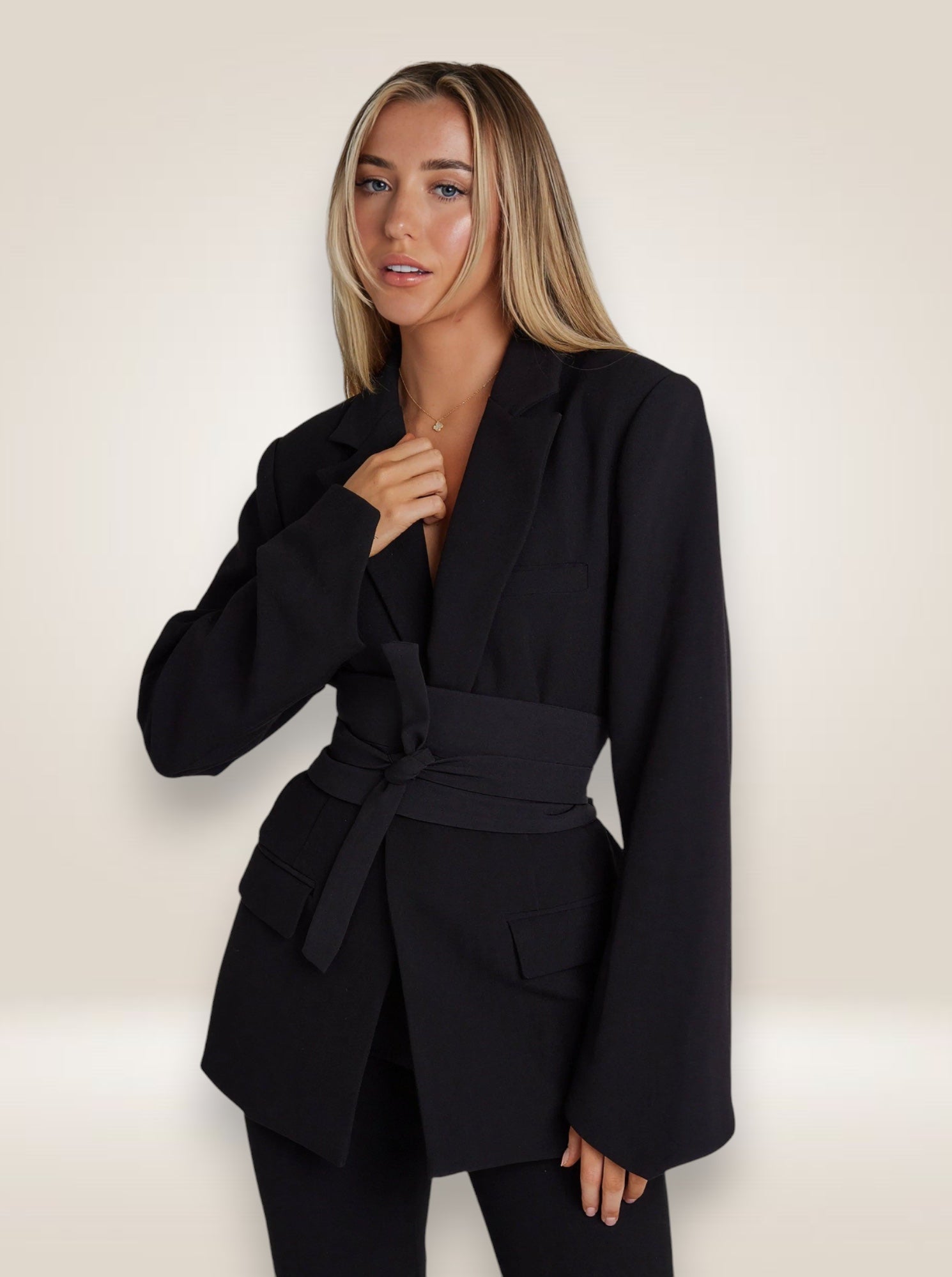 Laroche™ | Blazer Ceinturé