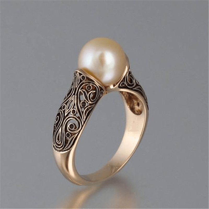 Laroche™ | Bague avec perle antique